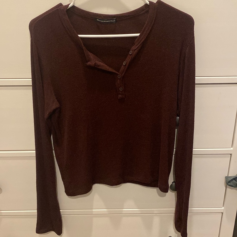 Brandy Melville Burgundy Sweater